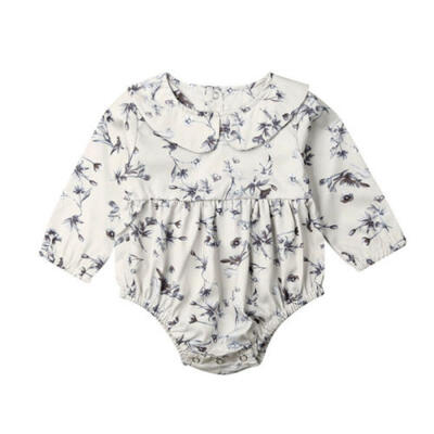 

UK Newborn Baby Girl Floral Romper Jumpsuit Bodysuit Playsuit Clothes Outfits