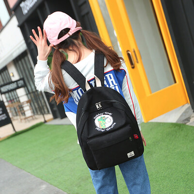 

Tailored Women Teenage Girl Boy Zipper Backpack School Bags Fashion Shoulder Bag