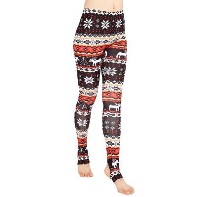 

Women Leggings Christmas Print Skinny Trousers Casual Tights Stretch Slim High Waist Stirrup Leggings Fitness Pants