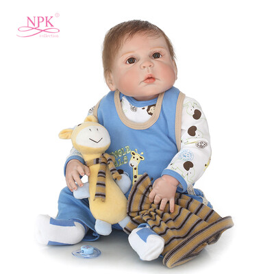 

Toddler Pacifier 22in Reborn Baby Rebirth Doll Kids Gift All-rubber Boy Baby Reborn A3L0N8Y3