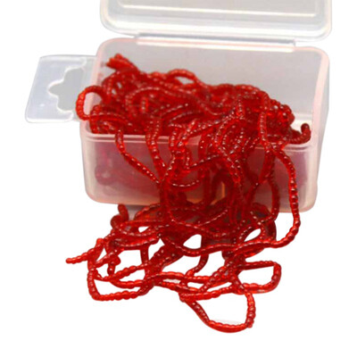 

20g Artificial Fishing Lures Earthworm Redworm Shaped Lifelike Reusable Cuttable Silicone Smell Worms Bait Dropshipping