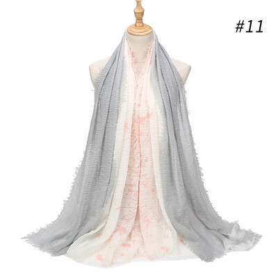 

Spring&Autumn New Foreign Trade Europe&America Fashion Bird Floral Pattern Wild Art Fresh Cotton Scarf Scarf Shawl