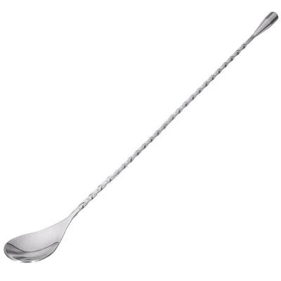 

Stainless Steel Stirring Bar Spoons Cocktail Beverage Mixing Long Handle Spoon
