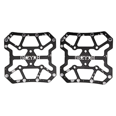 

New Hot 2pcs Bicycle Pedal Aluminum Alloy Flat Platform Adapter Conversion Universal Compatible MTB Road Bike Parts Accessories