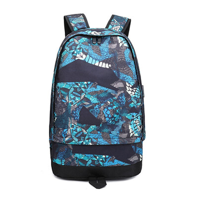 

Marsoul new backpack mens junior high school student bag Oxford cloth basketball bag outdoor sports backpack snake cloth