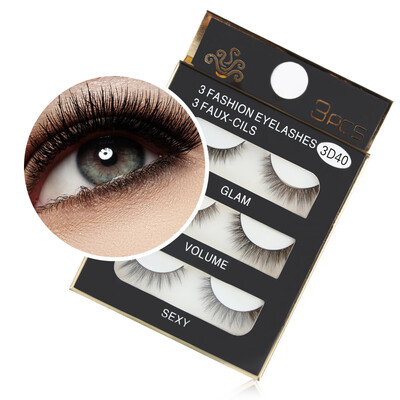 

〖Follure〗1 Box Luxury 3D False Lashes Fluffy Strip Eyelashes Long Natural Party