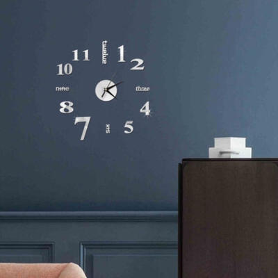 

Modern Living Room Art Clock DIY 3D Number Wall Decoration