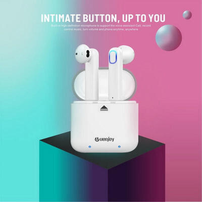

Portable Small Lightweight Bluetooth Earbuds Wireless Earphone Earpieces Headset With Charging Case