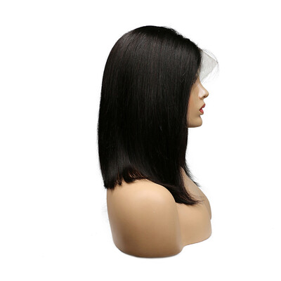 

〖Follure〗Europe&America Wigs Black Hair Short Wigs Black Brazilian Lace Hair Lace