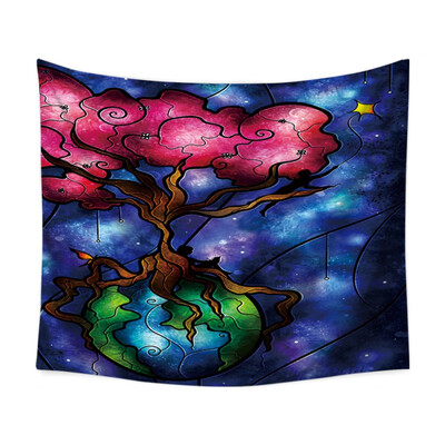 

Abstract Art Painting Psychedelic Tapestry Lightweight Polyester Fabric Wall Hanging Decorations for Bedroom Living Room