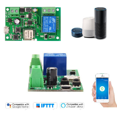 

eWeLink DC5V 12V 24V 32V Wifi Switch Wireless Relay Module Smart Home Automation Modules Phone APP Remote Control Timer Switch Ale