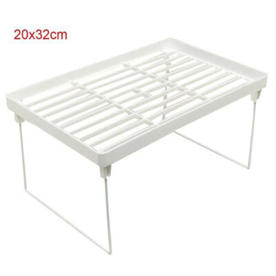 

Foldable Multi-function Shelf Microwave Oven Heating Rack Stackable Tray Bracket