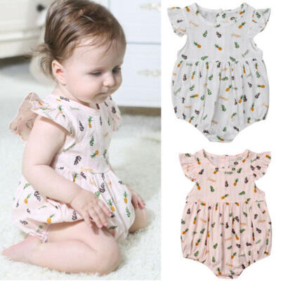 

Cute Newborn Baby Girls Romper Bodysuit Jumpsuit Summer Clothes Outfits UK