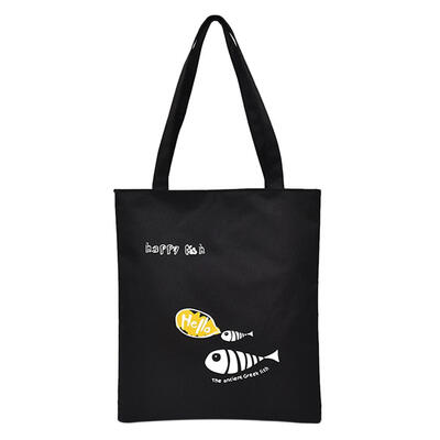

Cute Cartoon Print Women Canvas Shoulder Handbag Casual Beach Shopping Tote