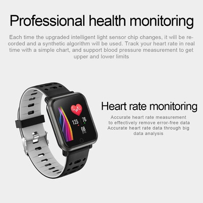 

P11 Bluetooth 40 Waterproof IP68 Heart Rate Blood Pressure Smart Bracelet