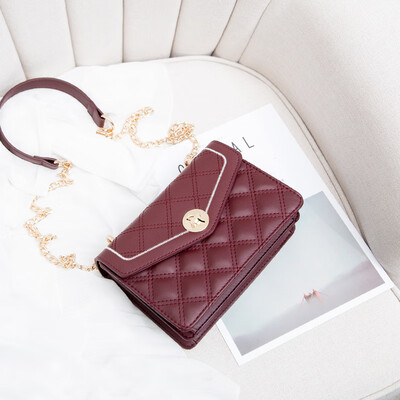 

Summer small carry womens bag line Korean version 100 shoulder oblique carry fashion chain small square bag