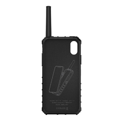 

BOXCHIP IP01 S1000 Outdoor Walkie Talkie 3-in-1 Multi-function Intercom Power Bank Phone Case for iPhone XGreen