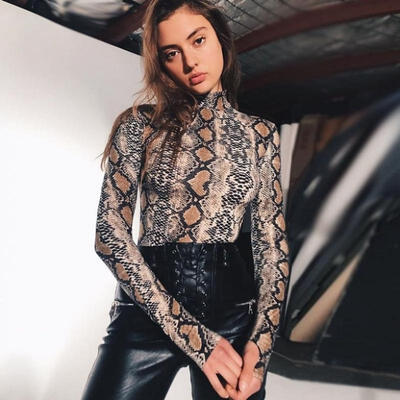

New Women Long Sleeve Bodycon Bandage Bodysuit Jumpsuit Slim Short Romper