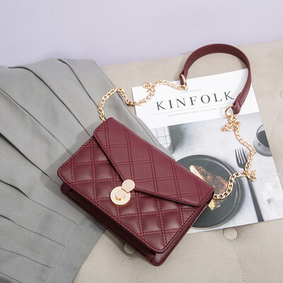 

Summer small lady bag 2019 line Korean version of 100-band single-shoulder slanting fashion chain small square bag