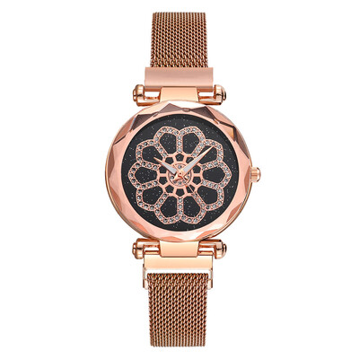 

Fashion Quartz Watches Women Luxury Ladies Stainless Steel Megnetic Wrist Watch Rose Gold Watches Female Clock Relogio Feminino