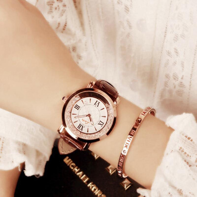

Women Elegant Exquisite Watches Fashion PU Leather Band Quartz Watch