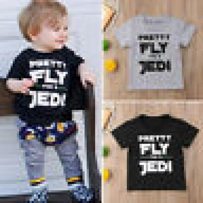 

Cute Kid Baby Boys Cotton Short Sleeve Star Wars Tops T-shirt Tee Shirts Clothes