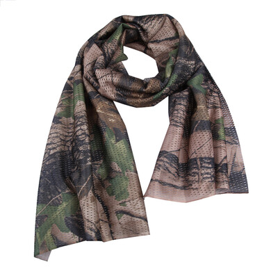 

Camo Mesh Scarf Outdoor Jungle Muffler Breathable Headband Tactical