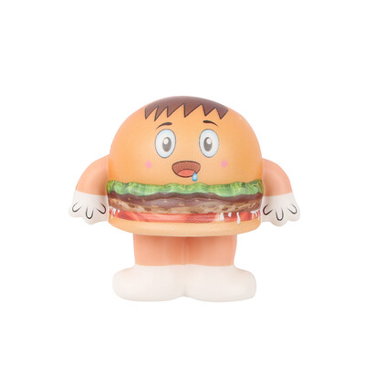 

Gotoamei Mini Adorable Hamburger Doll Slow Rising Kids Stress Reliever Decompression Toy