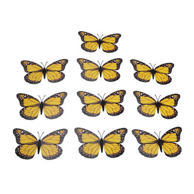 

10pcs 3D Butterfly Bedroom Wall Stickers Decor DIY Magnet Fridge Sticker
