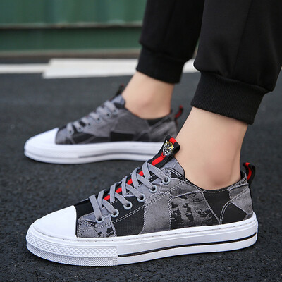 

Autumn new youth canvas shoes Korean version of the trend of leisure Joker shoes spirit society gang cloth shoes tide shoes