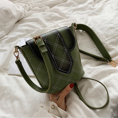 

North bag bucket bag rhomboid chain single shoulder bag Korean version 2019 new fashion hundred lap oblique satchel womens bag