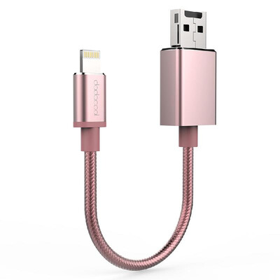 

dodocool 05ft 15cm Lightning to USB-A 20 Cable with Micro SD Card Slot – Extra Data Storage Backup&Management for iPhone X