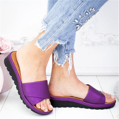 

Rose Womens Fashion Flats Open Toe Thick Bottom Beach Shoes Roman Slippers Sandals