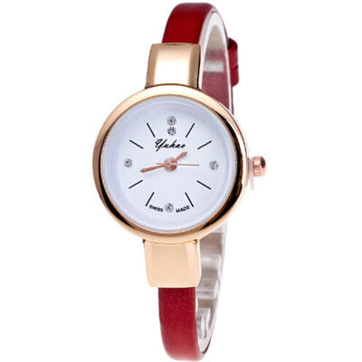 

2018 Minimalist Retro Beautiful Ladies WristWatch Gifts Womens Quartz watch Unisex Casual Fashionable clock movement silent D