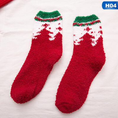 

New 2019 Women Sock Winter Warm Christmas Gifts Soft Cute Santa Claus Deer Socks Christmas Socks Cute