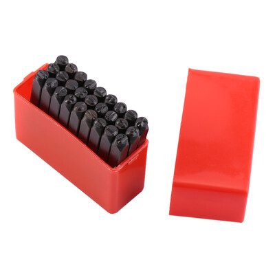 

Greensen 4mm Craft Letters A-Z Punch Stamps Set High Carbon Steel Metal Leather Tool Kit CaseMetal Stamp Leather Stamps
