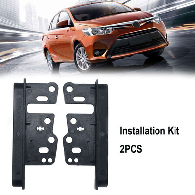 

Tailored 2 Pcs Car Auto Black Plastic Audio Frame Stereo Installation Kit For Toyota