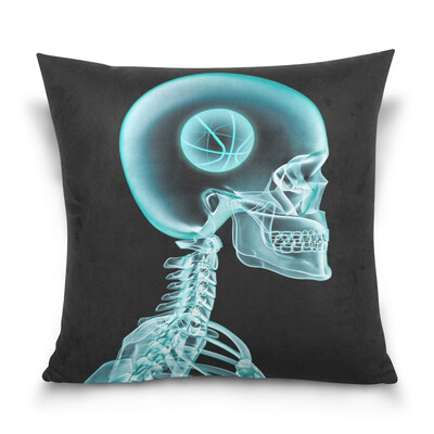 

ALAZA Throw Pillow Cover 16 X 16 inch Christmas Gift Cushion Cover with X-Ray Printed Pillowcase