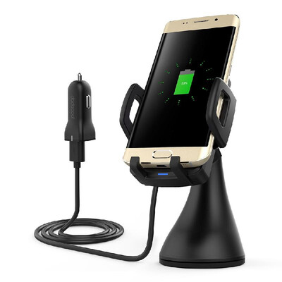 

dodocool 10W Fast Charge Wireless Car Charger Air Vent Suction Mount USB Power Adapter 15m Charging Cable for Samsung Galaxy S9