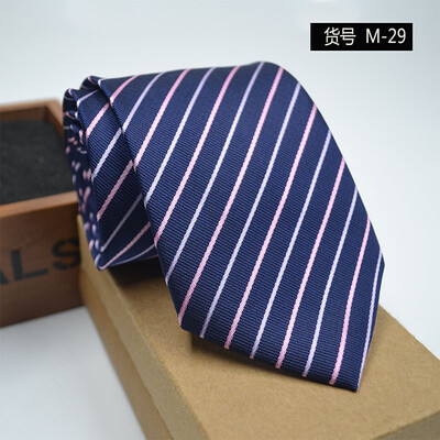 

New spot tie business dress mens tie polyester yarn arrow type 8CM business tie wholesale