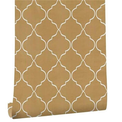 

Tuwaga Damascus Rhombic Pattern Peel&Stick Wallpaper Self Adhesive Waterproof Easily Removable WallpaperLength 3m