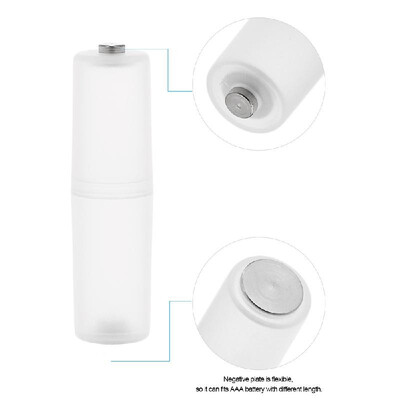 

4 Pcs Battery Converter Adaptor AAA to AA Size Battery Protective Case Holder