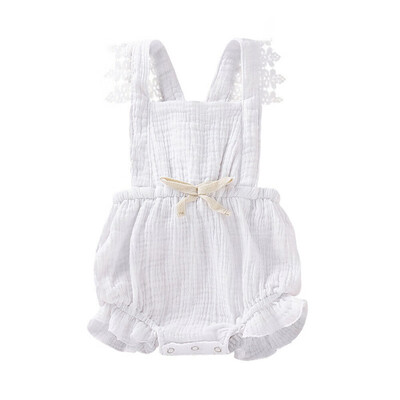 

Summer Toddler Baby Girl Sleeveless Clothes Lace Romper Bodysuit Jumpsuit Cotton Outfit Sunsuit