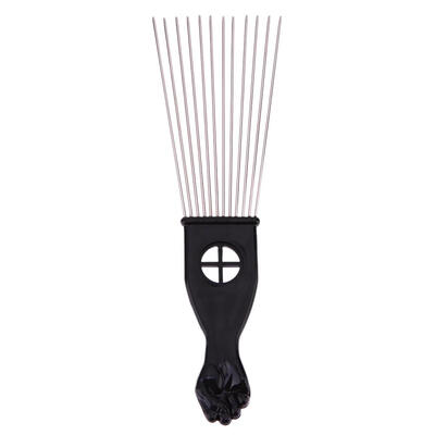 

Professional Salon Use Black Metal African Pick Comb Hair Combs