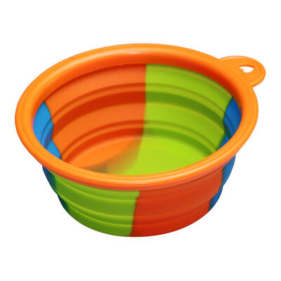 

Silicone Folding Camo Pet Dog Feeding Bowl Puppy Outdoors Water Food Dish