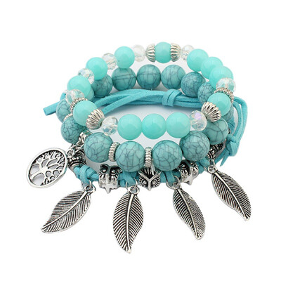

Bohemian Retro Charm Bracelet Handwork Weaving Trendy Bracelet Summer Beach Accessories Gift