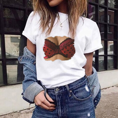 

Nomeni Women Girl Summer Casual Crewneck Tops Tee Shirts Blouse