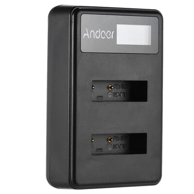 

Andoer Mini Portable Dual Slot LCD Screen USB charger for Sony NP-BX1 DSLR Li-ion Lithium Battery