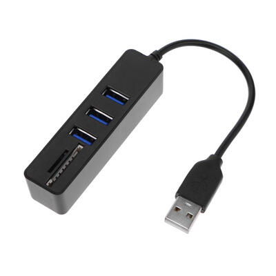 

USB Combo USB 20 Hub High Speed 3 Ports Card Reader for SD TF for Laptop