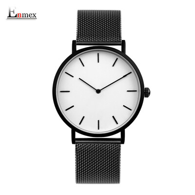 

Two - pin lightweight steel - woven wristwatch Simple Calendar Mystery Cold Watch